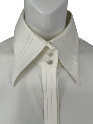 Façonnable Platine Ivory Oversized Collar Shirt – Size M