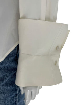 Façonnable Platine Ivory Oversized Collar Shirt – Size M