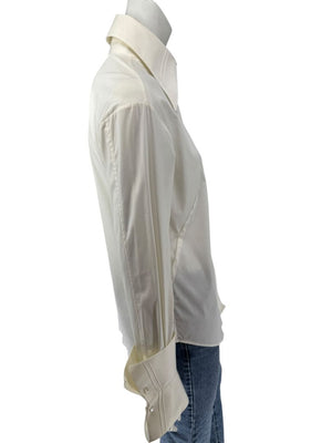 Façonnable Platine Ivory Oversized Collar Shirt – Size M