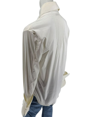 Façonnable Platine Ivory Oversized Collar Shirt – Size M