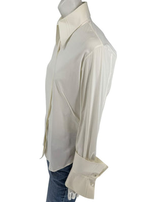Façonnable Platine Ivory Oversized Collar Shirt – Size M