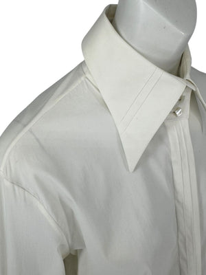 Façonnable Platine Ivory Oversized Collar Shirt – Size M