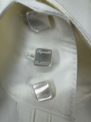 Façonnable Platine Ivory Oversized Collar Shirt – Size M