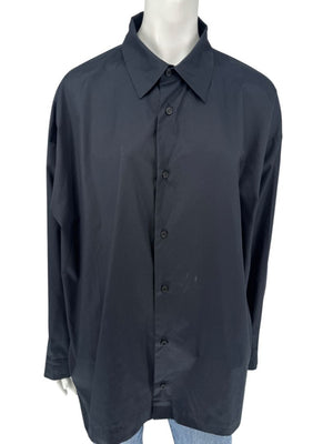 Eskandar Black NWT Slim Cotton Poplin Shirt – Size 3