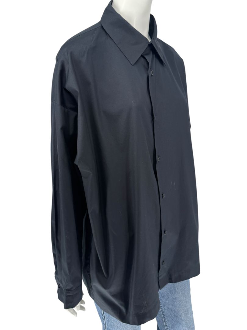 Eskandar Black NWT Slim Cotton Poplin Shirt – Size 3