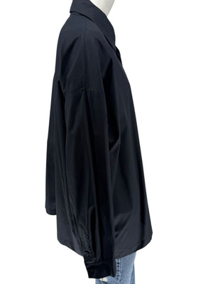 Eskandar Black NWT Slim Cotton Poplin Shirt – Size 3