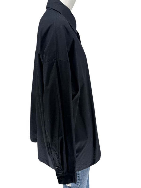 Eskandar Black NWT Slim Cotton Poplin Shirt – Size 3