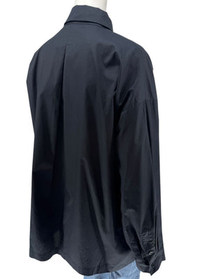 Eskandar Black NWT Slim Cotton Poplin Shirt – Size 3