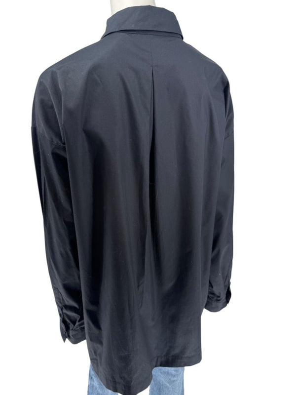 Eskandar Black NWT Slim Cotton Poplin Shirt – Size 3