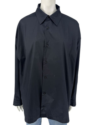 Eskandar Black NWT Slim Cotton Poplin Shirt – Size 3