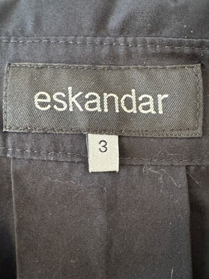 Eskandar Black NWT Slim Cotton Poplin Shirt – Size 3
