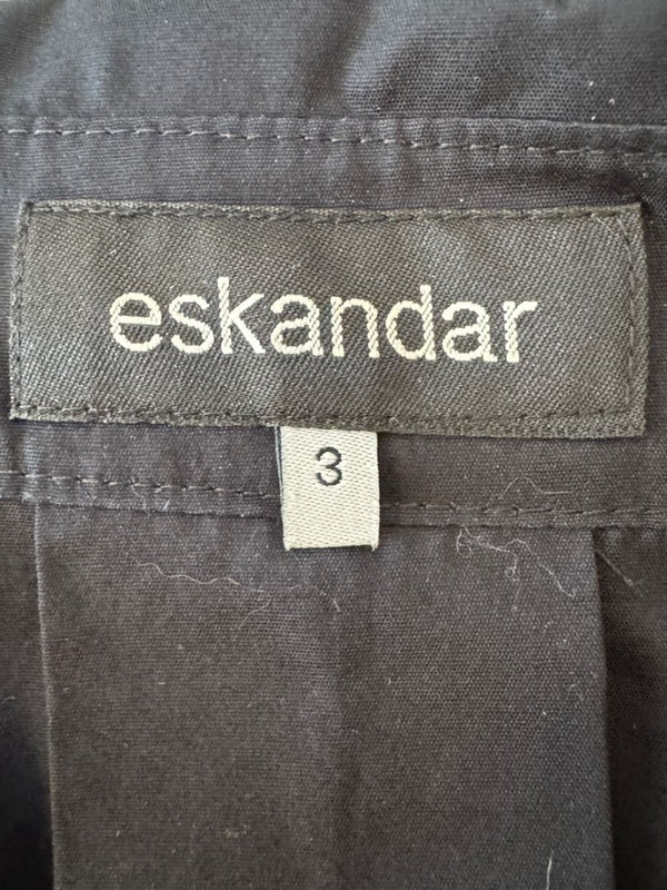 Eskandar Black NWT Slim Cotton Poplin Shirt – Size 3