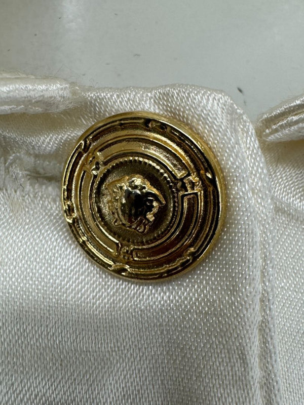 Versace Jeans Couture Ivory Satin Blouse – Size M