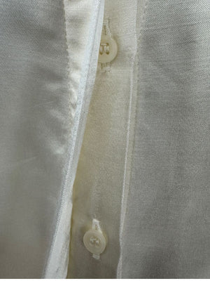 Versace Jeans Couture Ivory Satin Blouse – Size M
