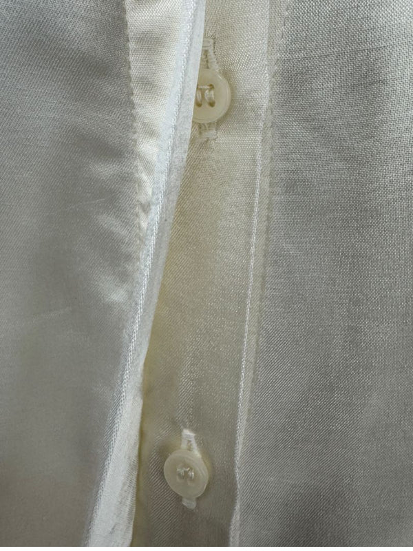 Versace Jeans Couture Ivory Satin Blouse – Size M