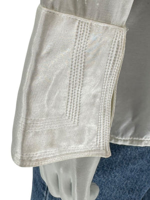 Versace Jeans Couture Ivory Satin Blouse – Size M