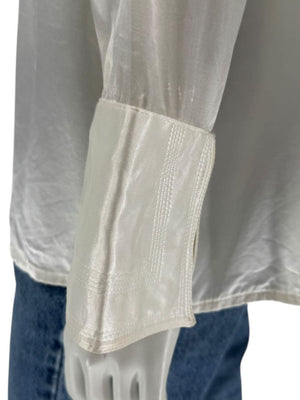 Versace Jeans Couture Ivory Satin Blouse – Size M