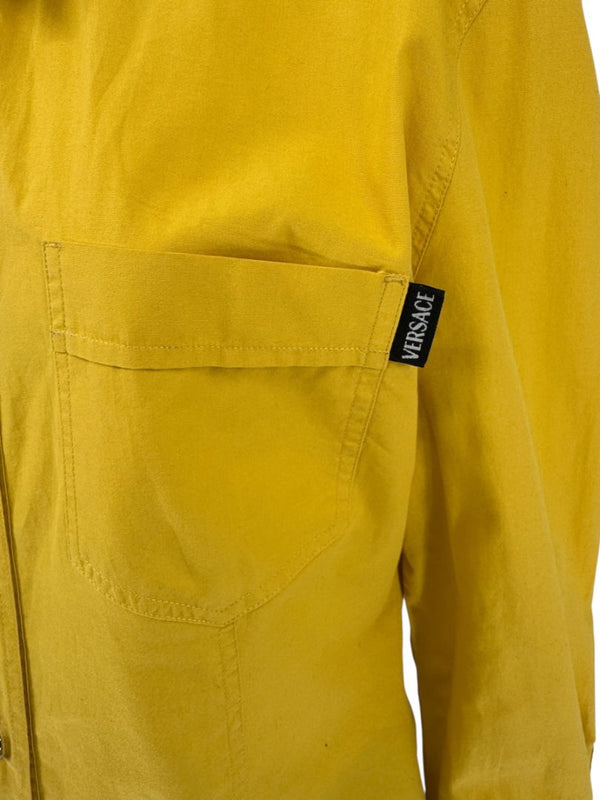 Versace Jeans Couture Yellow Button-Down Shirt – Size L (IT 44)