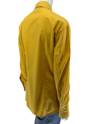 Versace Jeans Couture Yellow Button-Down Shirt – Size L (IT 44)