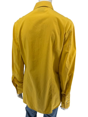 Versace Jeans Couture Yellow Button-Down Shirt – Size L (IT 44)