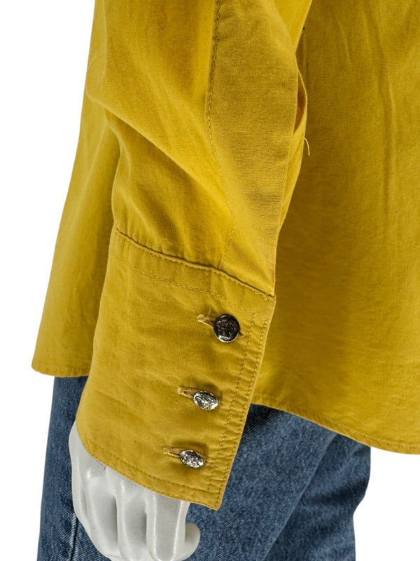 Versace Jeans Couture Yellow Button-Down Shirt – Size L (IT 44)