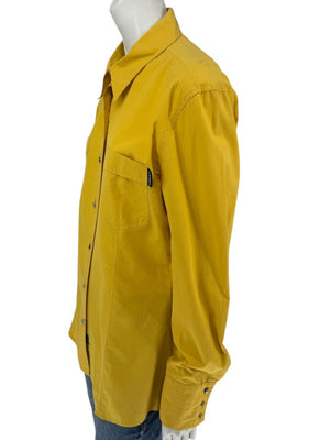Versace Jeans Couture Yellow Button-Down Shirt – Size L (IT 44)