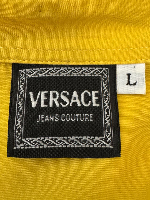 Versace Jeans Couture Yellow Button-Down Shirt – Size L (IT 44)