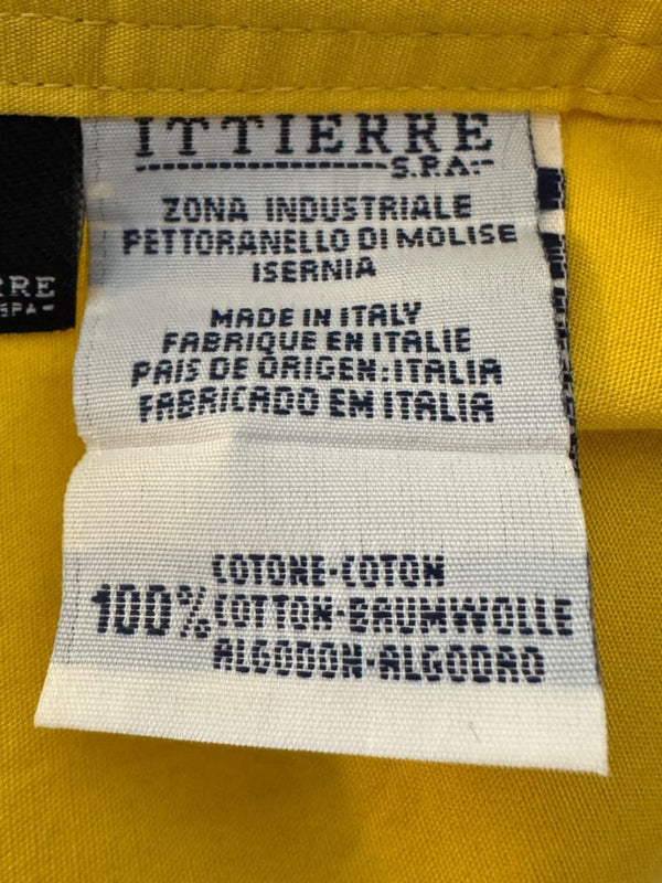 Versace Jeans Couture Yellow Button-Down Shirt – Size L (IT 44)