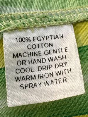 Craig Taylor “Cool As A Cucumber” Green & Yellow Striped Shirt – Size XL