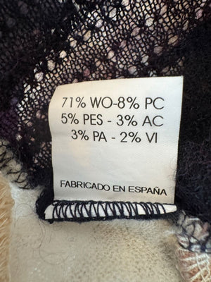 Custo Barcelona Patchwork Knit Turtleneck Sweater – Size: 1 (Small)