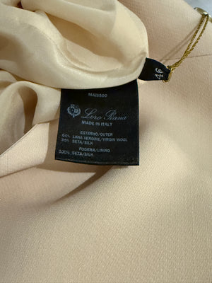 Loro Piana Brigit Ivory Wool & Silk Sleeveless Dress - IT 46- NWT