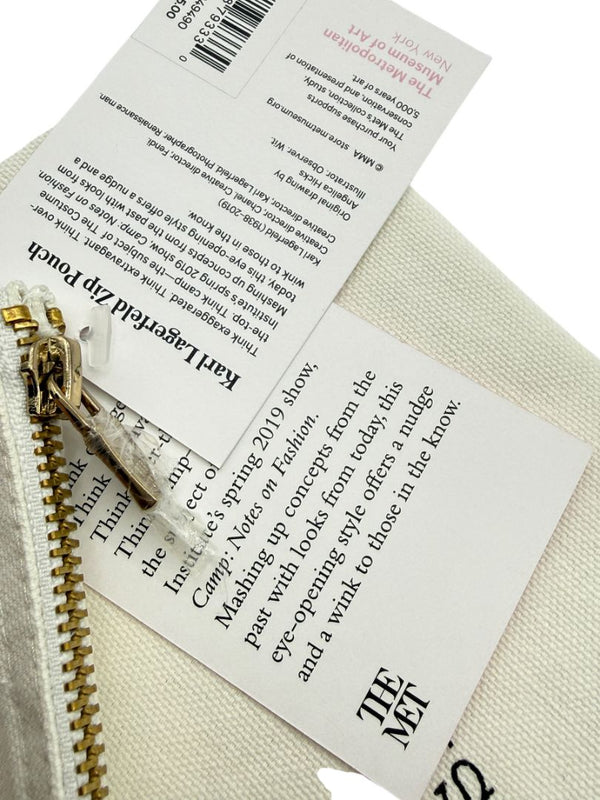 The Met x Karl Lagerfeld “Camp: Notes on Fashion” Zip Pouch – 6.5" x 9.5"