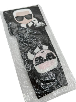 Karl Lagerfeld K/Ikonik Glitter Crew Socks – Size 39–42 (Black)