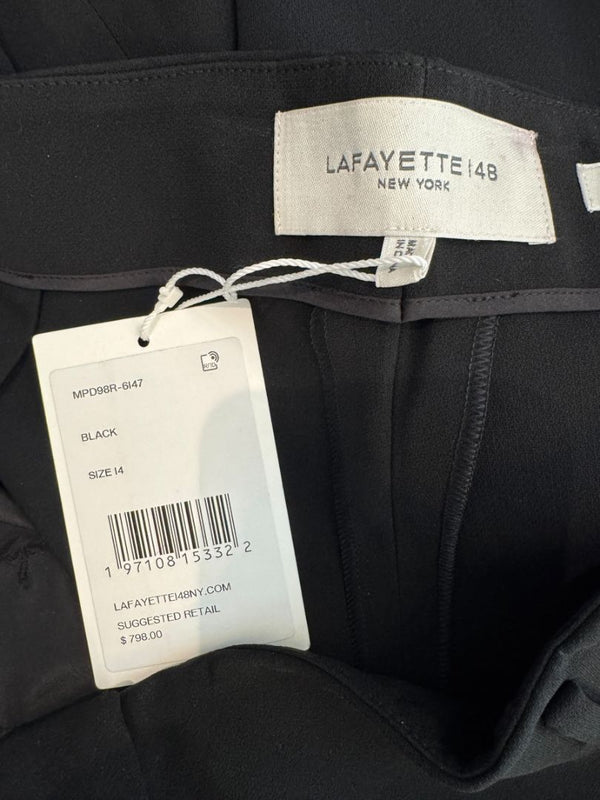 Lafayette 148 New York Black NWT Tailored Pant Suit – Size 14