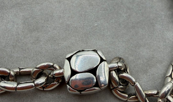 John Hardy Kali Sterling Silver Pebble Station Necklace & Drop Earrings Set
