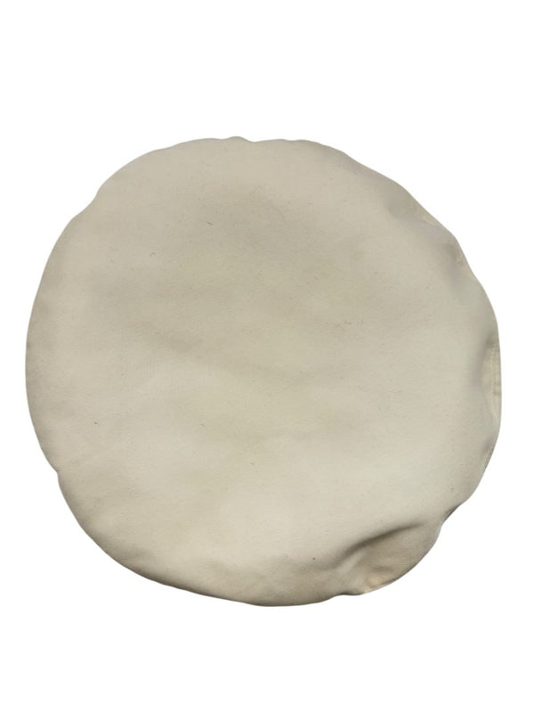 Chanel Ivory Beret with Black Grosgrain Ribbon Trim & Bow – Vintage