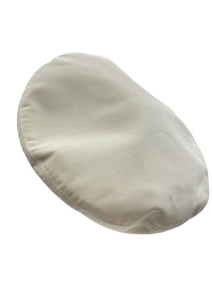 Chanel Ivory Beret with Black Grosgrain Ribbon Trim & Bow – Vintage