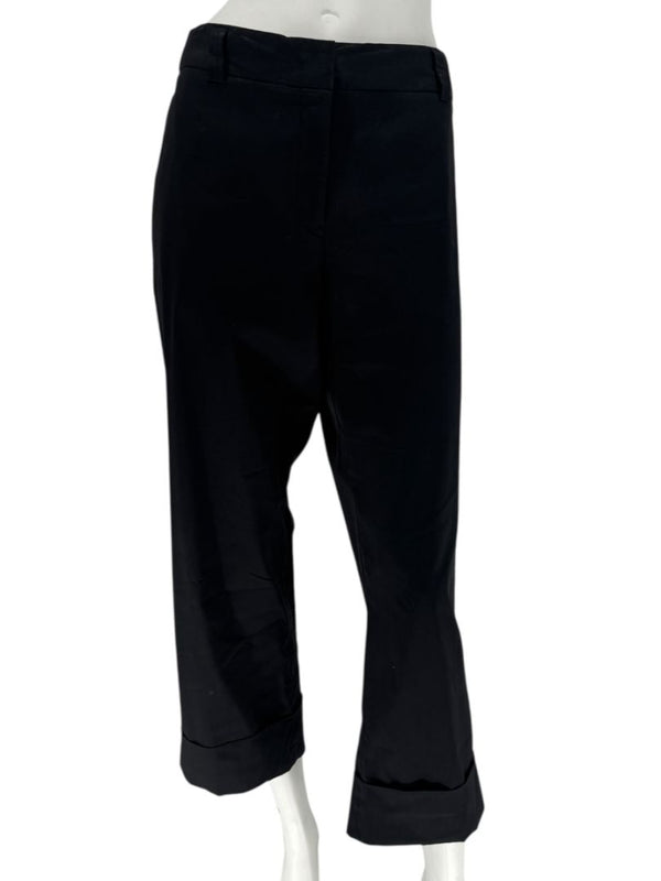 Jil Sander Black Cropped Tailored Pants – Size 42