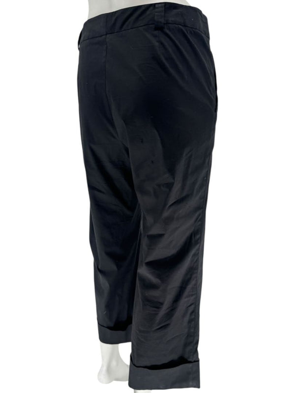 Jil Sander Black Cropped Tailored Pants – Size 42