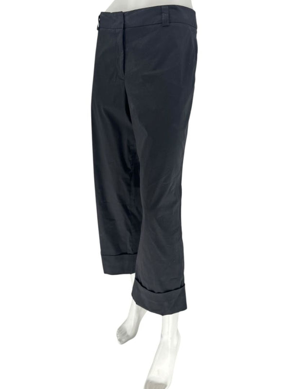 Jil Sander Black Cropped Tailored Pants – Size 42