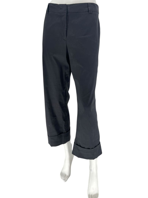 Jil Sander Black Cropped Tailored Pants – Size 42