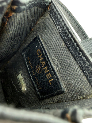 Chanel Black Caviar Leather CC Phone Pouch – With Box