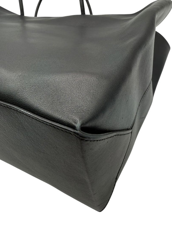 Chanel Black Leather Large Essential Rue Cambon Shopping Tote