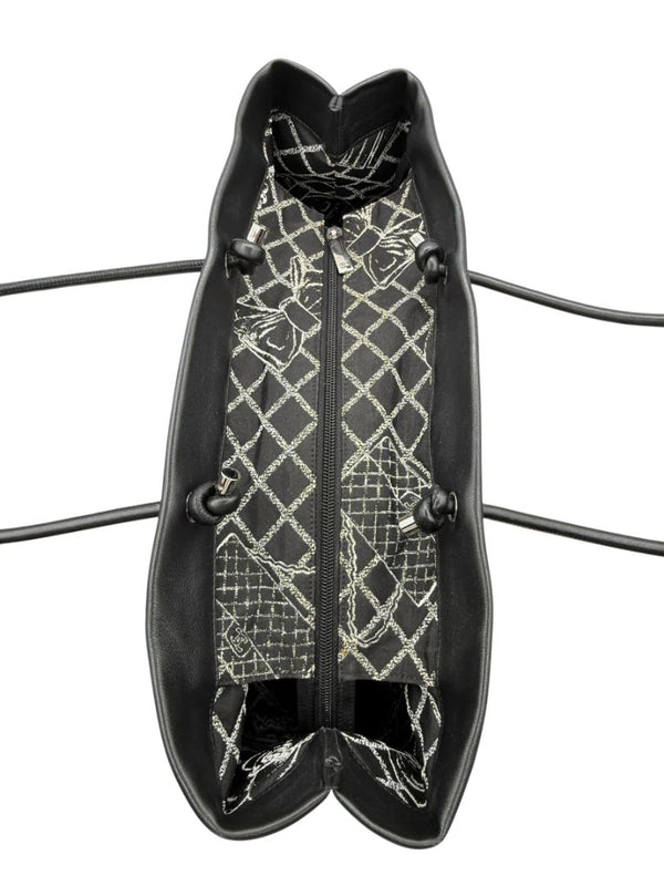 Chanel Black Leather Large Essential Rue Cambon Shopping Tote