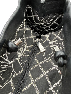 Chanel Black Leather Large Essential Rue Cambon Shopping Tote