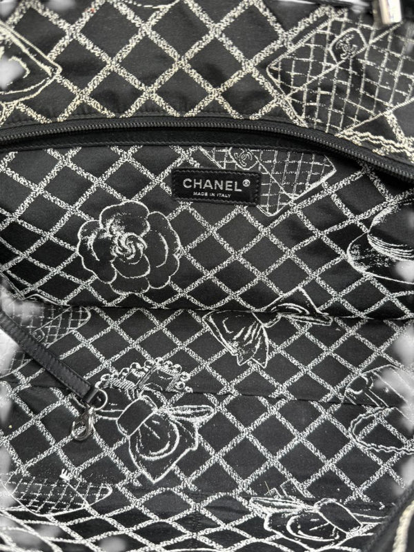 Chanel Black Leather Large Essential Rue Cambon Shopping Tote