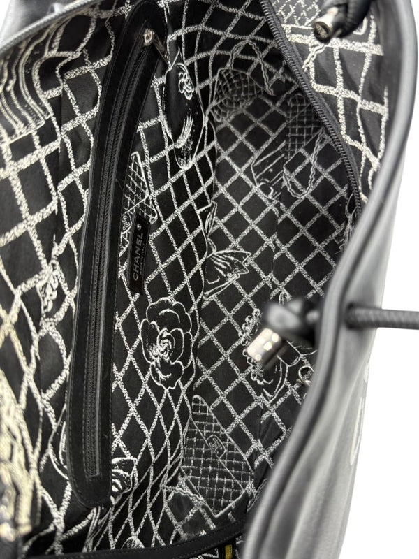 Chanel Black Leather Large Essential Rue Cambon Shopping Tote