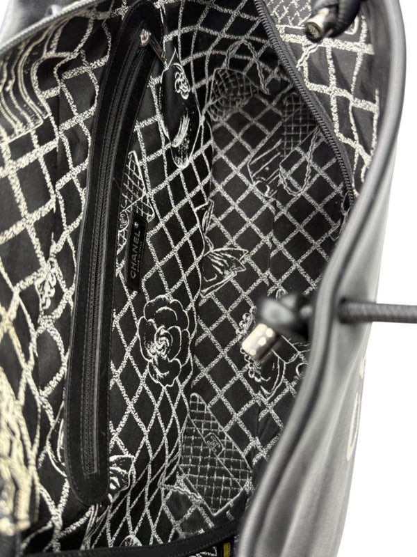 Chanel Black Leather Large Essential Rue Cambon Shopping Tote