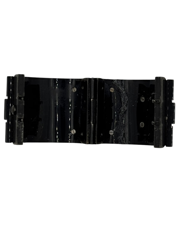 Chanel Black Resin & Crystal CC Boy Brick Cuff Bracelet