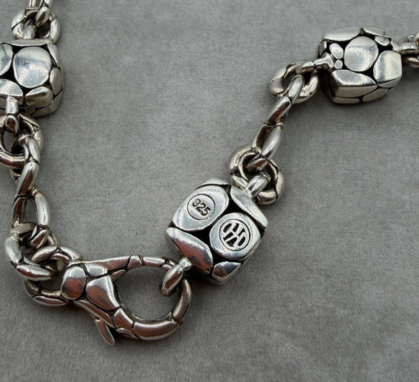 John Hardy Kali Sterling Silver Pebble Station Necklace & Drop Earrings Set
